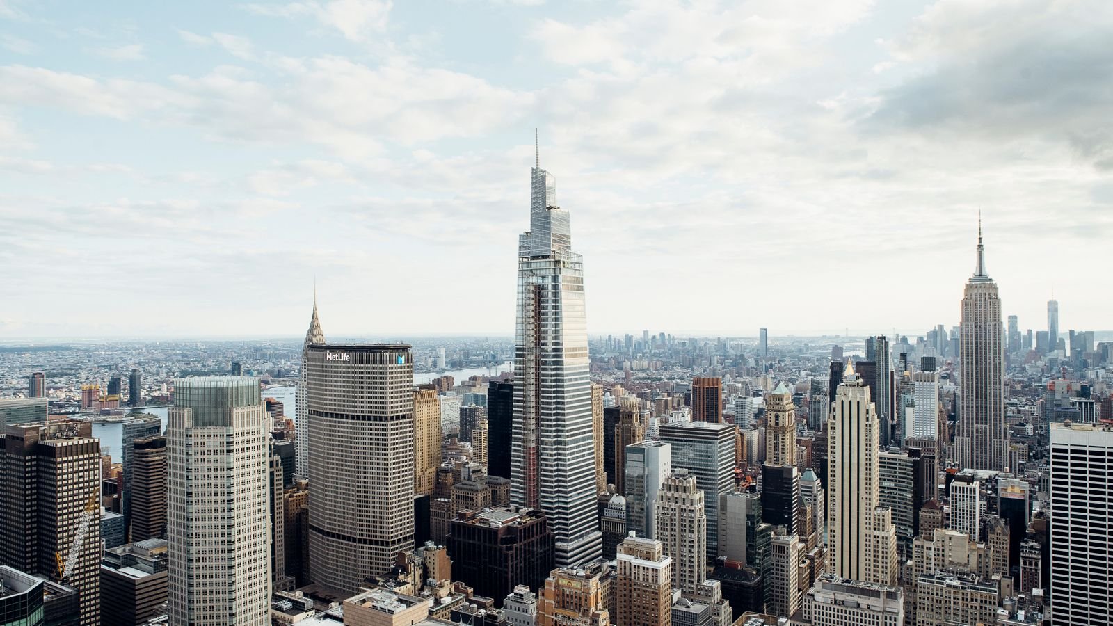 Contemporary skyscrapers in the New York financial district, representing this week's durable goods orders and economic data releases